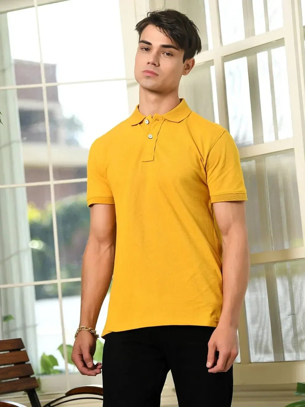 StarLoom™ Men's Cotton Matrix Polo T-shirts -Pack of 3 - Select13