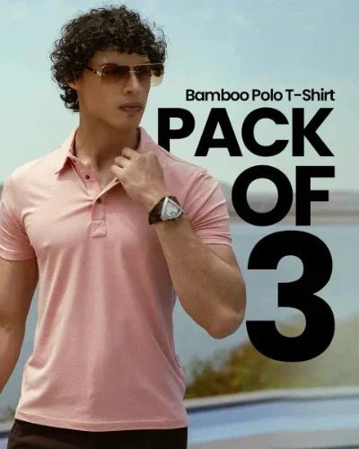StarLoom™ Men's Cotton Matrix Polo T-shirts -Pack of 3 - Select13